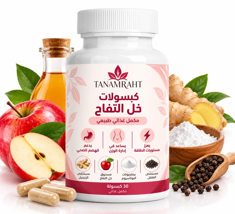 كبسولات خل التفاح من TANAMRAHT